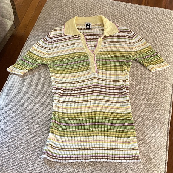 Missoni Yellow and Green Striped Top - Picture 3 of 5